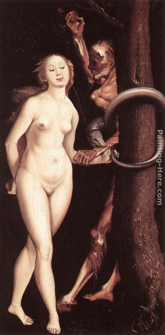 Hans Baldung Eve, the Serpent, and Death